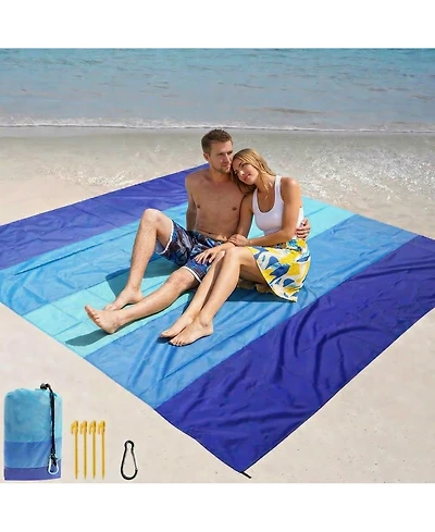 Cowin Beach Blanket Outdoor Waterproof Sandproof Beach Mat Picnic Blanket Camping in Hiking 79 X 83