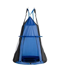 Mecale 2-in-1 40 Inch Kids Hanging Chair Detachable Swing Tent