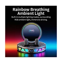 Artudatech 15W Wireless Car Charger - Auto-Clamping, 360degree(s) Rotation and Rgb Light