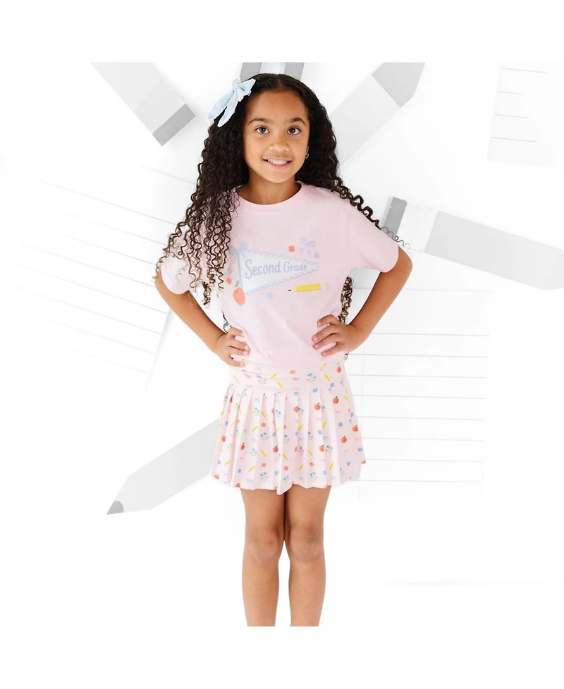 Sweet Wink Big Girls Second Grade Pennant Short Sleeve T-Shirt