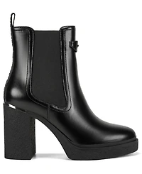 Dkny Women's Tisdel Platform Block Heel Booties