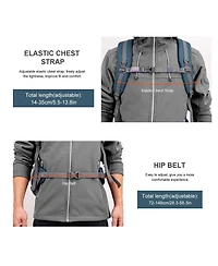 Mountaintop 40 Liter Hiking Backpack Lightweight Travel Backpack for Men and Women Outdoor Camping Backpacking