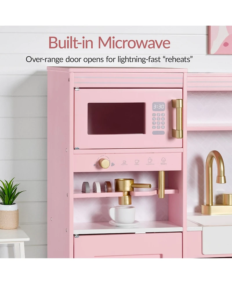 Best Choice Products Pretend Play Kitchen with Espresso Machine
