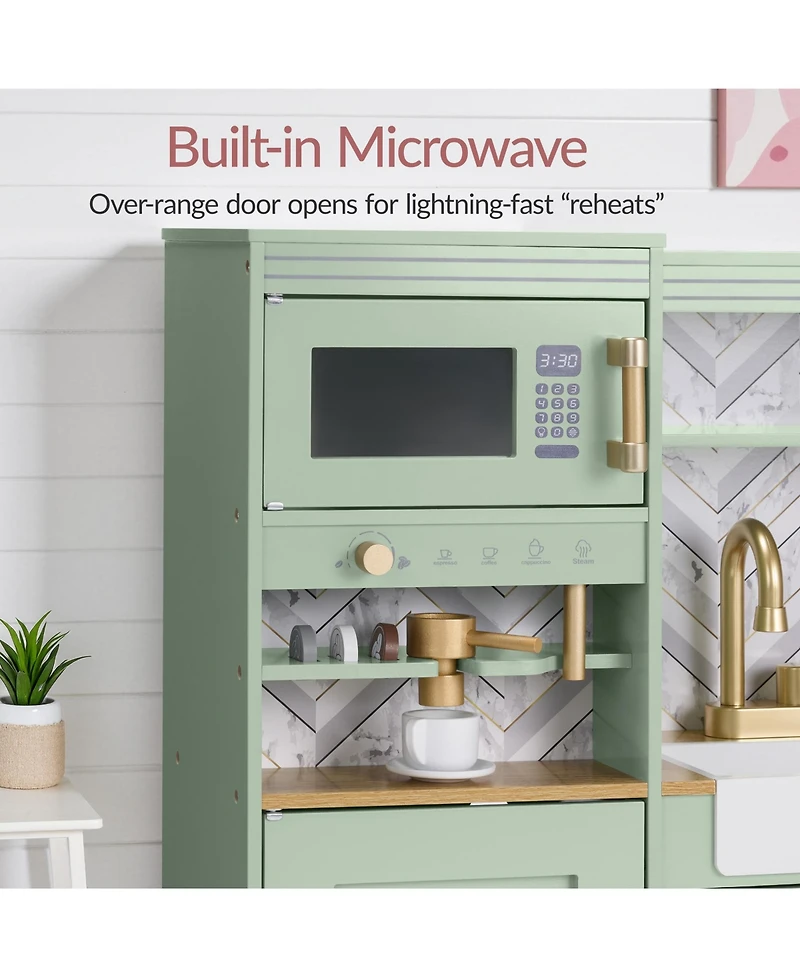 Best Choice Products Pretend Play Kitchen with Espresso Machine