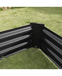 Streamdale Furniture 4x2x1ft Metal Raised Garden Bed for Flowers Vegetables and Herbs