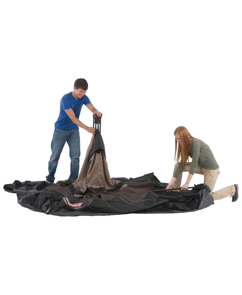 Coleman Instant Camping Tent, Large Durable Shelter with Poles and Carry Bag