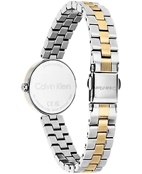 Calvin Klein Women's Gleam Two-Tone Stainless Steel Bracelet Watch 24mm