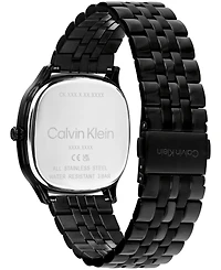 Calvin Klein Men's Ck Shape Black Ip Stainless Steel Bracelet Watch 37mm
