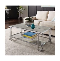 iNSPIRE Q Coffee Table With Textured Glass Top