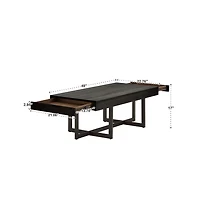 iNSPIRE Q Nadian 2 Drawer Coffee Table