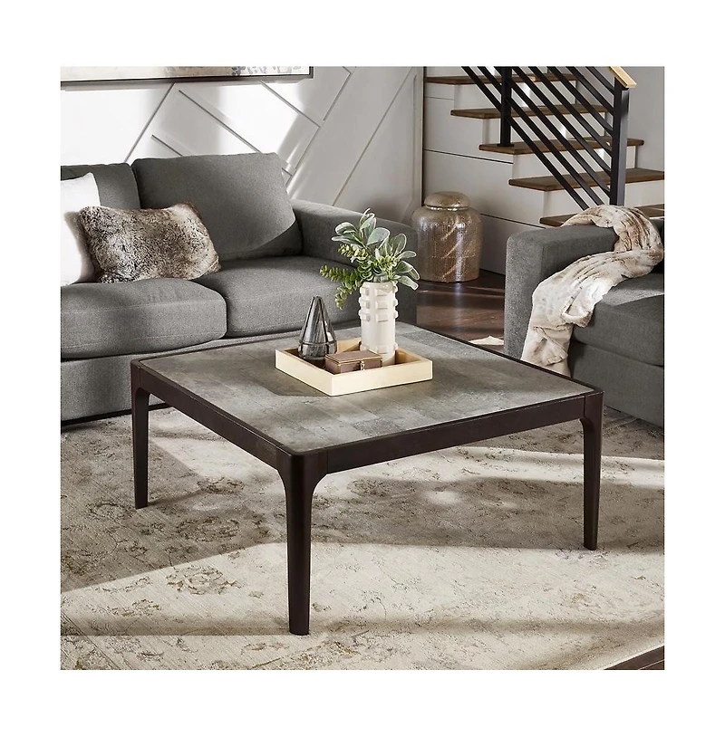 iNSPIRE Q Faux Marble Square Coffee Table
