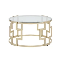 iNSPIRE Q Cava Glass Top Coffee Table