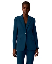 Calvin Klein Petite One-Button Notch Collar Jacket