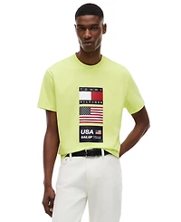 Tommy Hilfiger Men's Us Sailing Flag Crewneck T-Shirt
