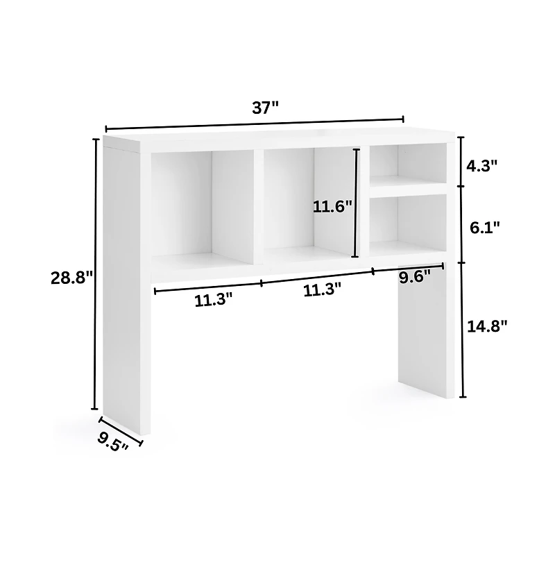 DormCo The College Cube Thick Desk Bookshelf