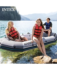 Intex 68373EP Mariner 3-Person Inflatable River/Lake Dinghy Boat and Oars Set