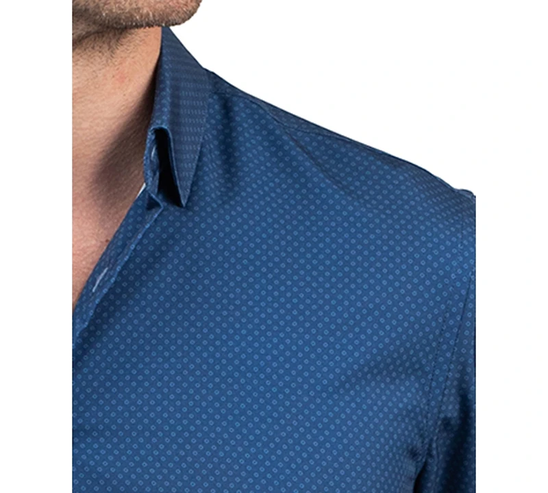 Ben Sherman Men's Round Cuff Dress Shirt