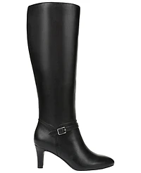 LifeStride Women's Glenore Zip Wide Calf Tall Almond Toe Boots