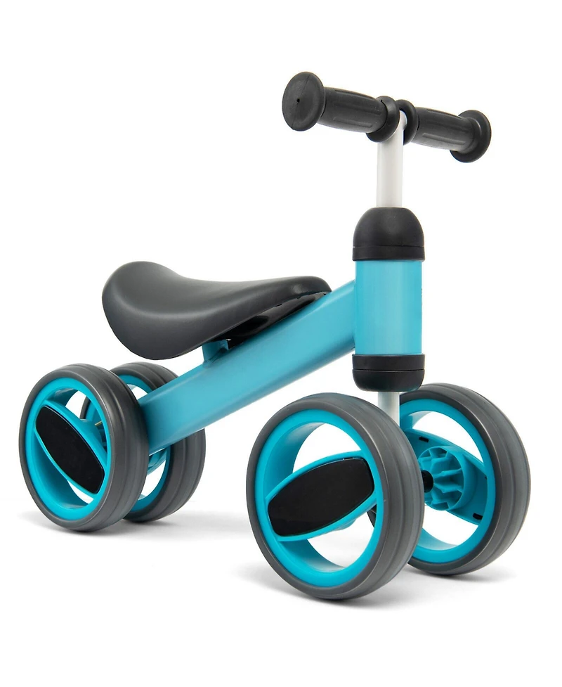 Mecale 4-Wheel Baby Balance Bike for 1-2 Year Olds, 44-lb Capacity