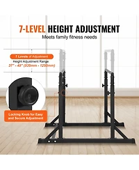 Vevor Dip Bar Dip Stand Station 800 lbs Adjustable Height for Strength Training