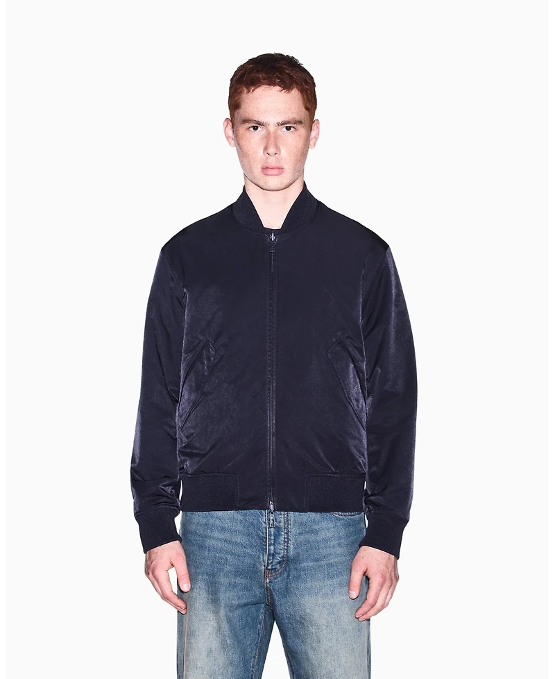 A|X Armani Exchange Men's Crossover Reversible Bomber with Graphic Jacket
