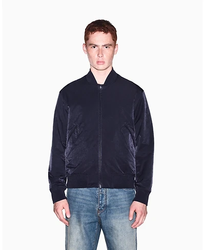 A|X Armani Exchange Men's Crossover Reversible Bomber with Graphic Jacket