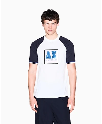 A|X Armani Exchange Men's Color Block Box Logo T-Shirt