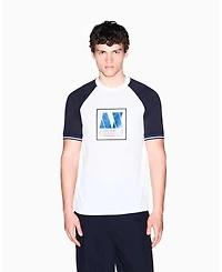 A|X Armani Exchange Men's Color Block Box Logo T-Shirt