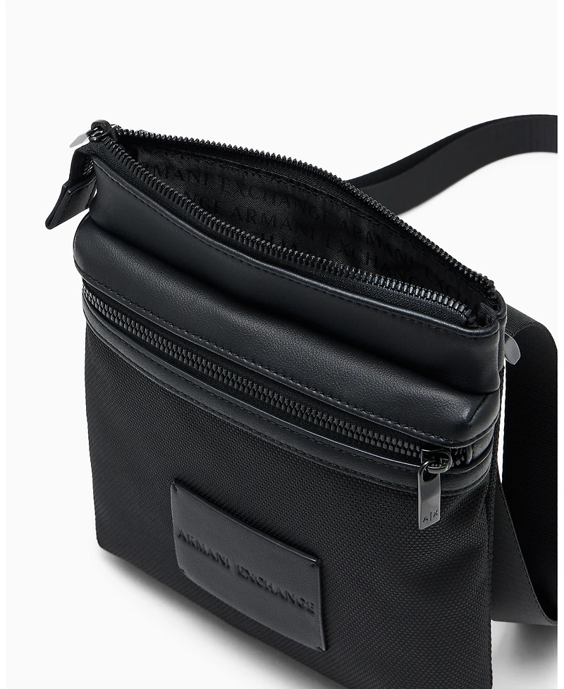 A|X Armani Exchange Men's James Flat Crossbody