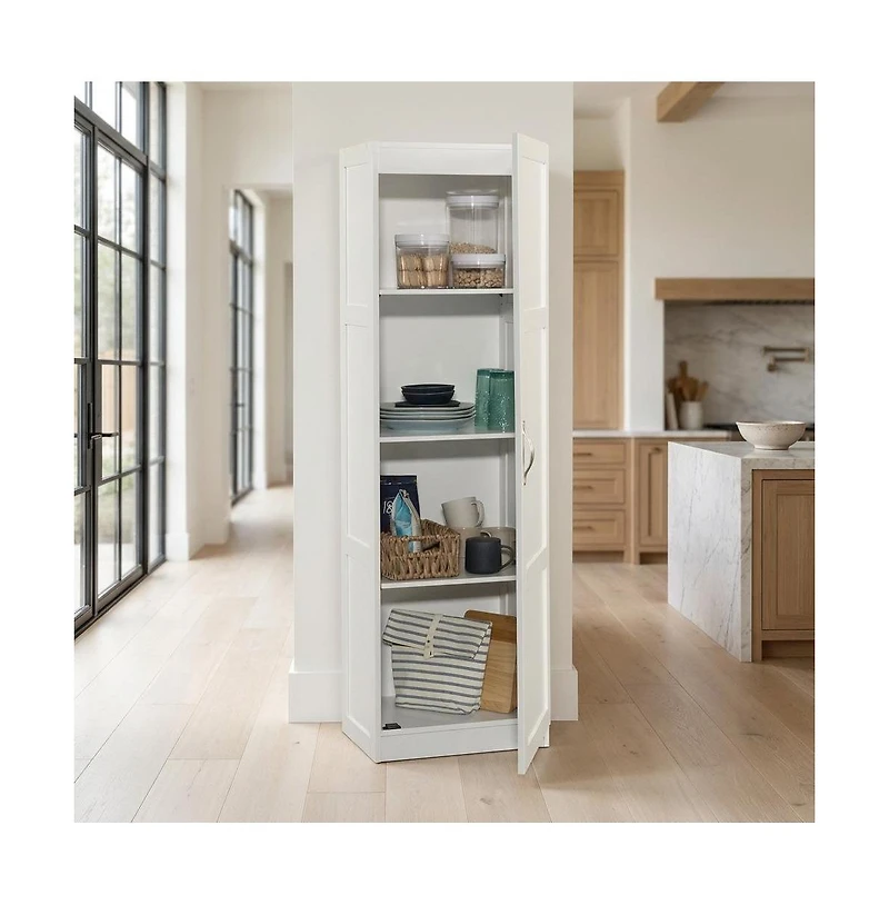 Starlight Canyon Home Gray Finish Storage Cabinet - Spacious Rectangular Design, Durable Construction