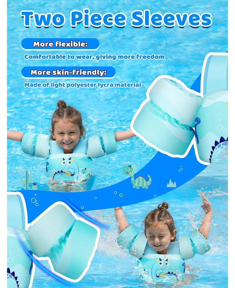 Aofar Swim Vest Kids Adjustable Pool Floaties