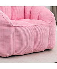 Streamdale Furniture Giant Corduroy Bean Bag Chair with Armrests for Adults and Teens