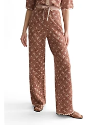 Scotch & Soda Women's and Jacquard Knitted Relaxed-Fit Trousers