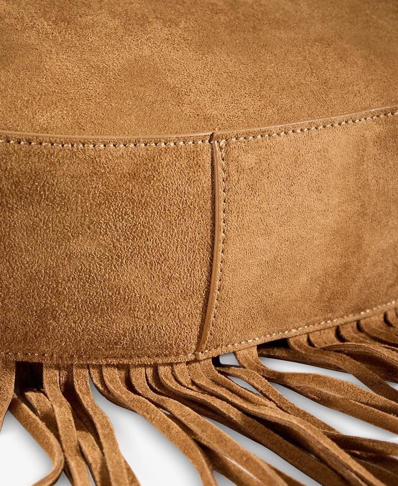 Style & Co Fringed Faux-Suede Hobo Bag, Macy's Exclusive