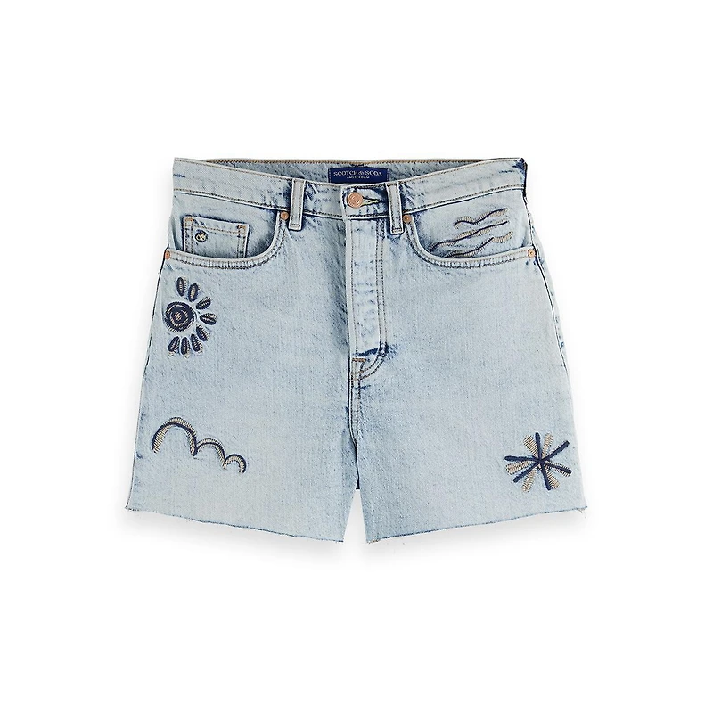 Scotch & Soda Women's The Ray Cut Off Denim Short