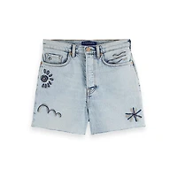 Scotch & Soda Women's The Ray Cut Off Denim Short