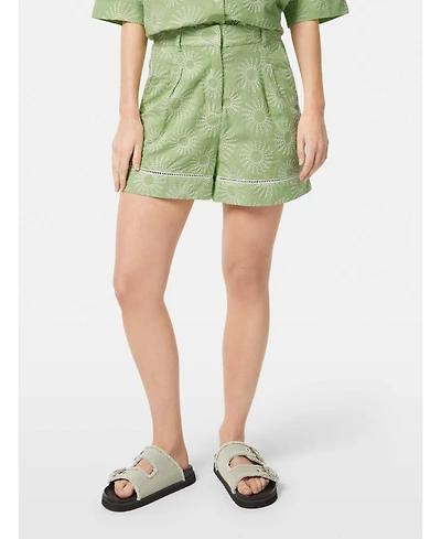 Scotch & Soda Women's High Rise Broderie Shorts