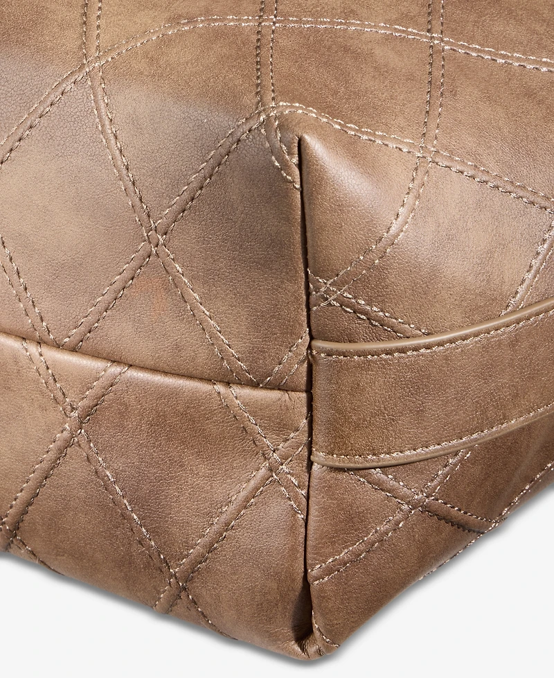 Style & Co Diamond Quilted Bucket Bag, Macy's Exclusive