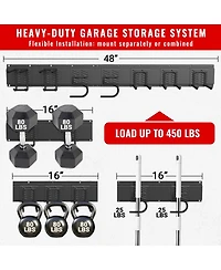 Xdovet Wall Mount Garden Tool Organizer Rack 7 Hooks