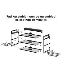 Xdovet Three-tier wall-mounted tool storage rack