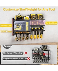 Xdovet Power Tool Organizer Wall Mount Heavy Duty Drill Holder Garage Storage Rack