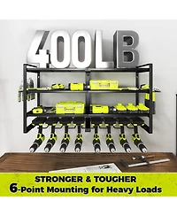 Xdovet Power Tool Organizer Wall Mount Metal Rack Drill Plier Hammer Holder