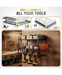 Xdovet Power Tool Organizer Wall Mount Drill Holder Metal Storage Workshop Garage