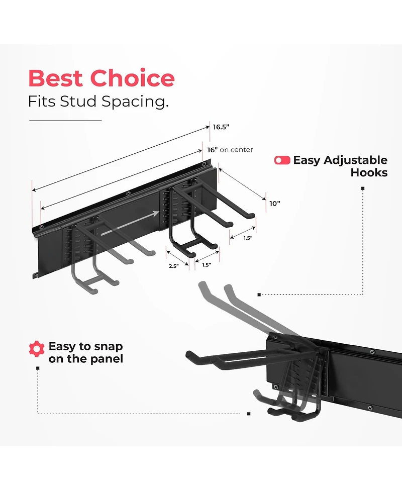 Xdovet Wall-mounted tool storage racks and hooks