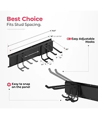 Xdovet Wall-mounted tool storage racks and hooks