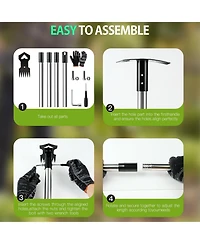 Xdovet Weed Puller Long Handle Steel Garden Tool