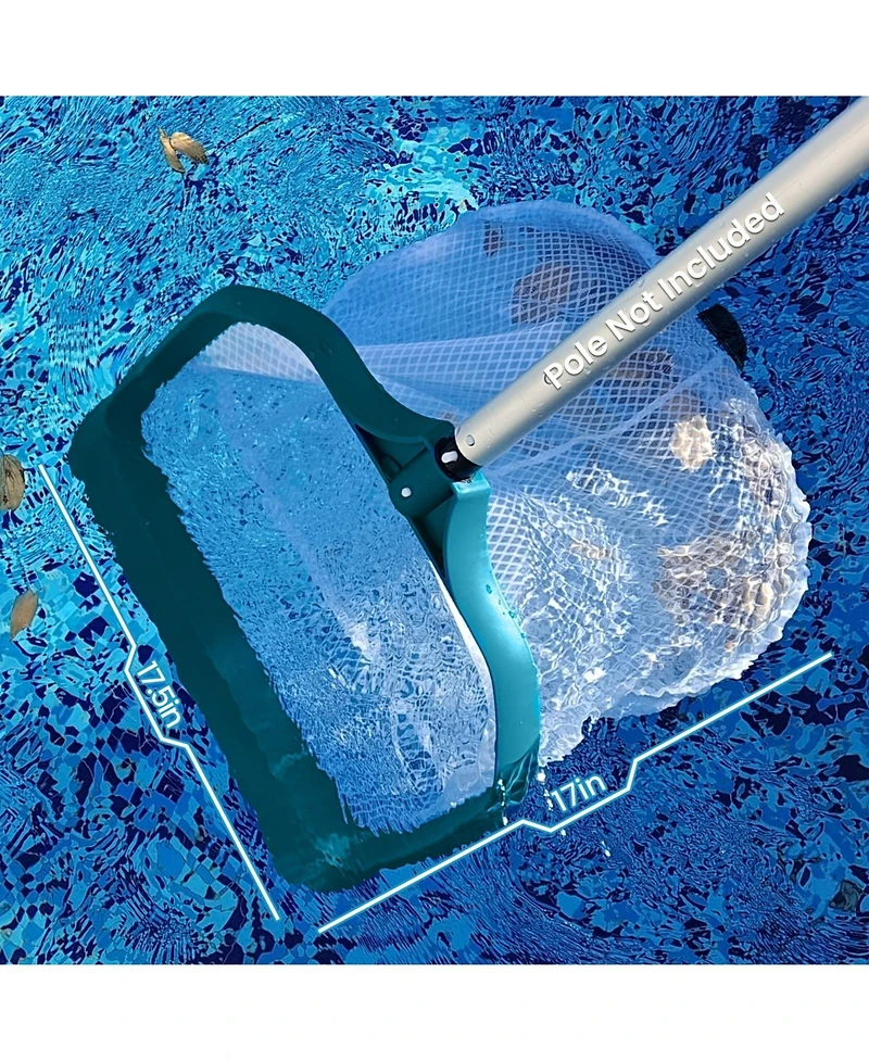 Xdovet Pool Skimmer Net Leaf Rake Wide Mesh Debris Cleaner