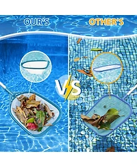 Xdovet Pool Skimmer Net Aluminum Poles Fine Mesh Debris Removal
