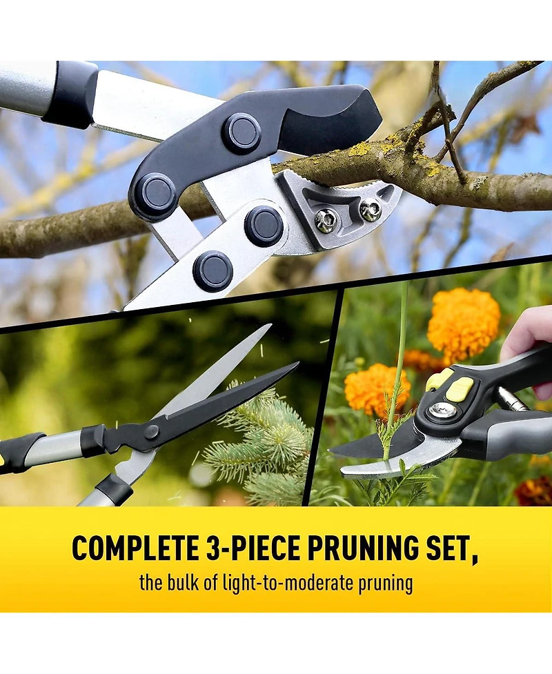 Xdovet Loppers Hedge Shears Garden Set Anvil Branch Clippers Pruning Tools