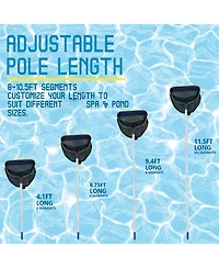 Xdovet Pool Skimmer Net with Adjustable Aluminum Pole